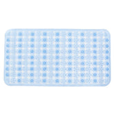 Kuber Industries Bathroom Mat|Anti Slip Mat for Bathroom Floor|Durable,Wear Resistant & Easy to Maintain|Acupressure & Foot Massager Door Mat with Water Drainage Holes|SG-01|69 x 36 cm,Blue
